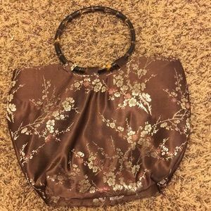 Brown fancy handbag